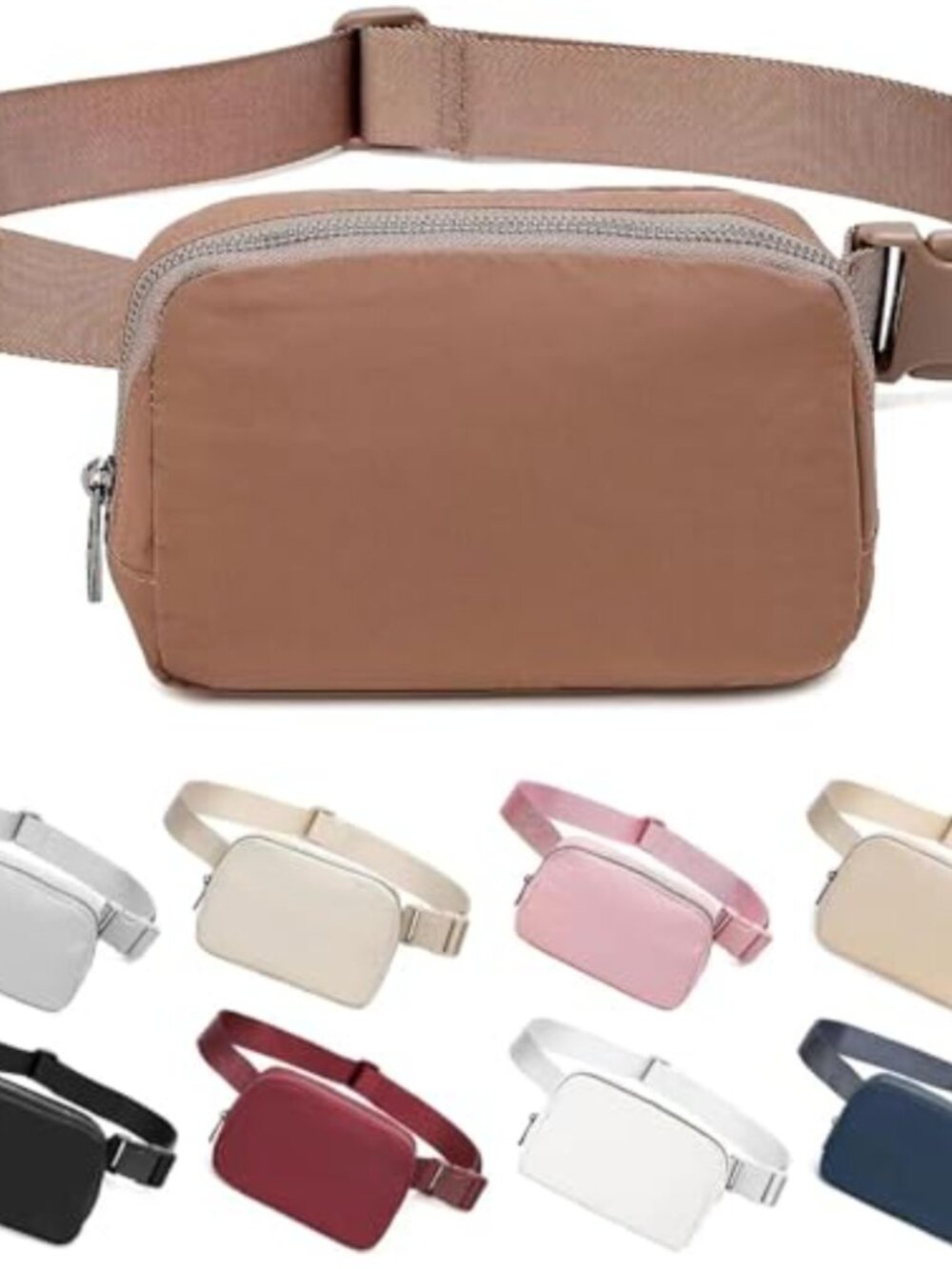 Nylon Waterproof Belt Bag Fanny Pack Crossbody Waist Pack Adjustable Strap